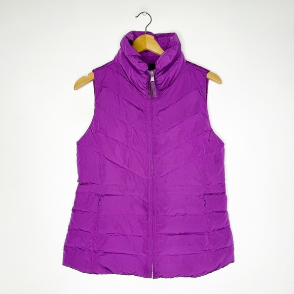Talbots Women's Purple Down Puffer Vest Size Small - Picture 1 of 7